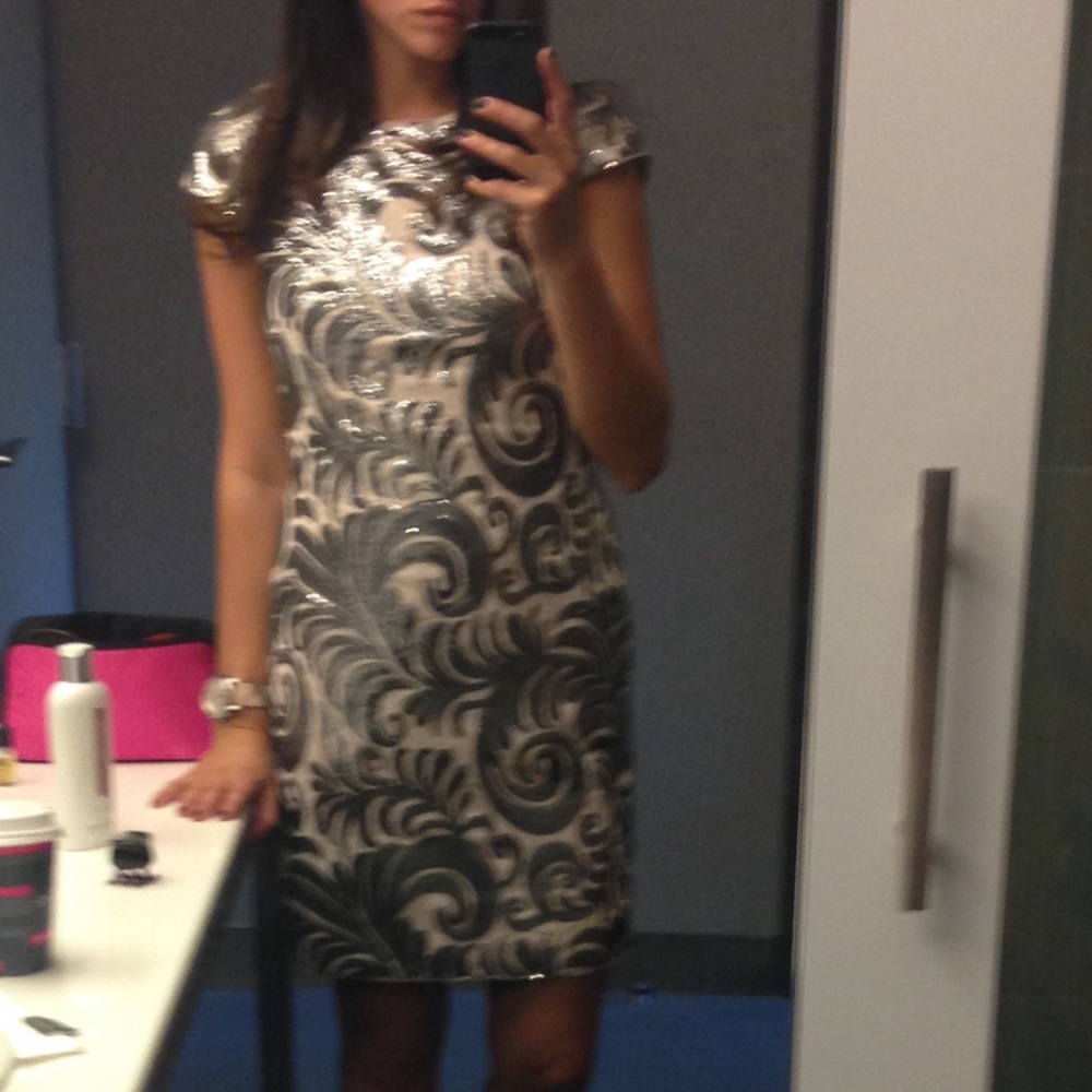 NWOT Adrianna Papell Embellished Cocktail Dress